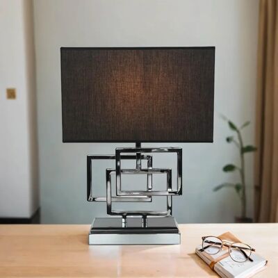 LICHT-ERLEBNISSE Silber E27 Tischlampe - Stehlampe LICHT-ERLEBNISSE Silber E27 Tischlampe - Stehlampe