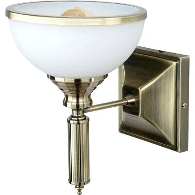 LICHT-ERLEBNISSE - UpArm - Brass - Antique - Wall Lamp LICHT-ERLEBNISSE - UpArm - Brass - Antique - Wall Lamp