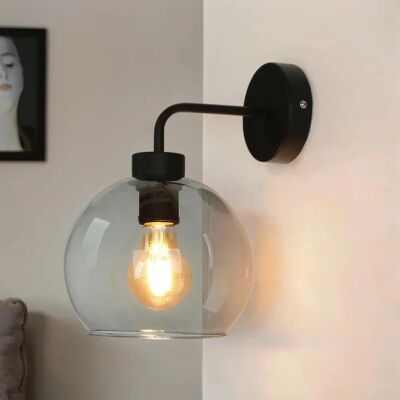 Licht-Erlebnisse Moderne graue Glas-Wandleuchte - Wandleuchte Licht-Erlebnisse Moderne graue Glas-Wandleuchte - Wandleuchte