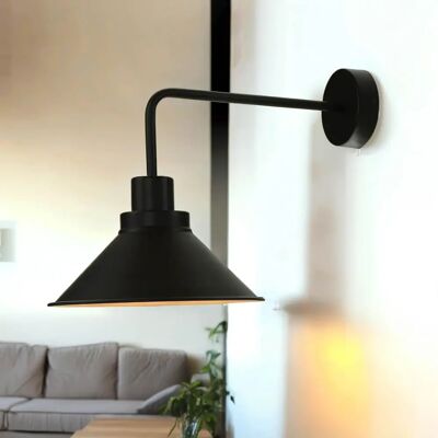 Licht-Erlebnisse Vintage Industrielle Wandleuchte - E27 Innenraumlicht Licht-Erlebnisse Vintage Industrielle Wandleuchte - E27 Innenraumlicht