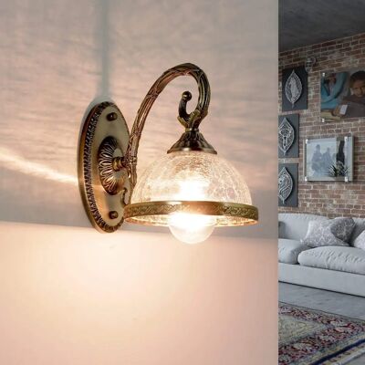 Licht-Erlebnisse Messing Jugendstil Wandleuchte - Klassischer Stil - E14 Licht-Erlebnisse Messing Jugendstil Wandleuchte - Klassischer Stil - E14