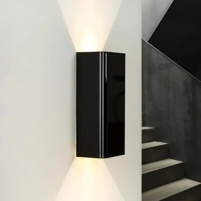 LICHT-ERLEBNISSE Moderne Schwarze GU10 Wandleuchte - Innenbeleuchtung LICHT-ERLEBNISSE Moderne Schwarze GU10 Wandleuchte - Innenbeleuchtung