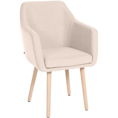 Sedia visitatore beige Utrecht - Design moderno Sedia visitatore beige Utrecht - Design moderno