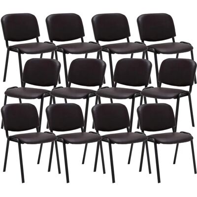 Sedia da Ufficio CLP Ken - Impilabile in Simil Cuoio Sedia da Ufficio CLP Ken - Impilabile in Simil Cuoio