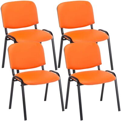 CLP - Set di 4 sedie ergonomiche per visitatori - Sedie da conferenza - Mobili per ufficio CLP - Set di 4 sedie ergonomiche per visitatori - Sedie da conferenza - Mobili per ufficio