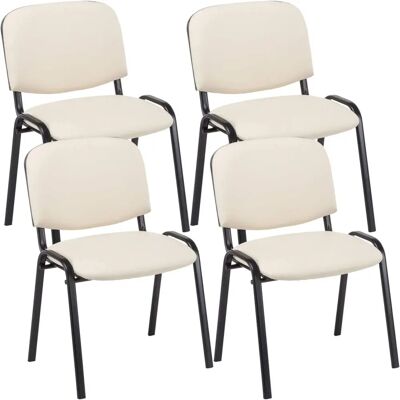 Set di 4 Sedie Riunione Ken - Similpelle Set di 4 Sedie Riunione Ken - Similpelle