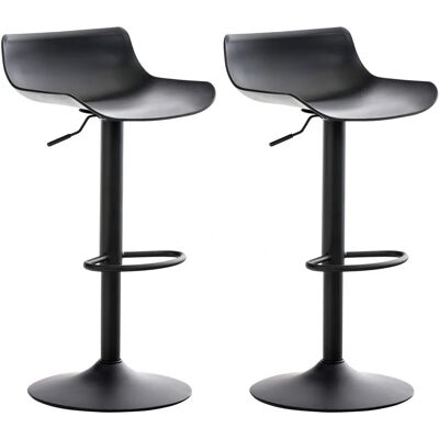 Homestoreking Aveiro Sgabello Bar Nero Regolabile Girevole Homestoreking Aveiro Sgabello Bar Nero Regolabile Girevole