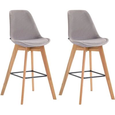 Homestoreking Modell 2 Barhocker - Grau/Natur - Modern & Komfortabel Homestoreking Modell 2 Barhocker - Grau/Natur - Modern & Komfortabel