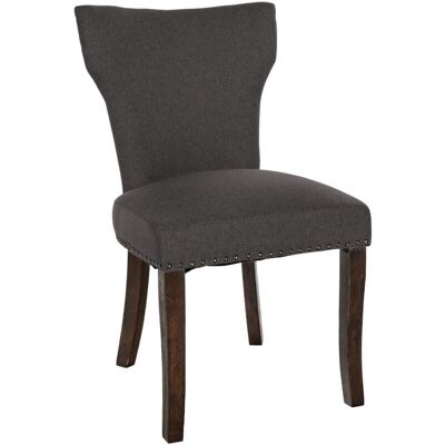 Silla de comedor Zadar CLP - Tapizada, Patas de madera envejecida Silla de comedor Zadar CLP - Tapizada, Patas de madera envejecida