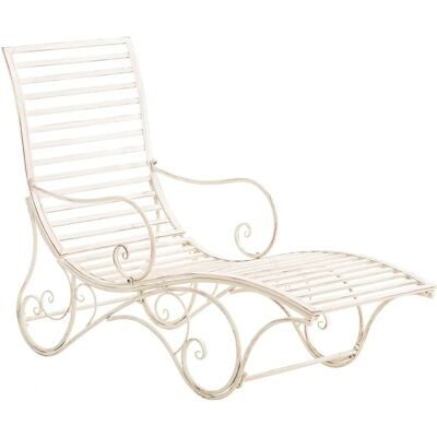 CLP Transat de Jardin Amiens Crème Rétro - Chaise Longue - Publicité CLP Transat de Jardin Amiens Crème Rétro - Chaise Longue - Publicité