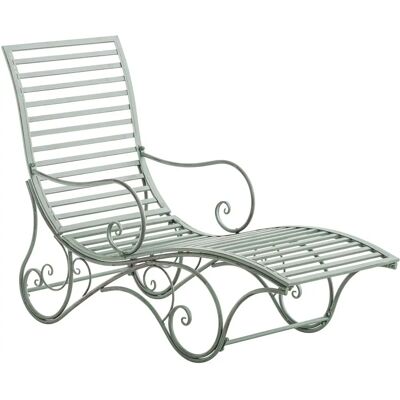 Sedia da Giardino Homestoreking Amiens - Verde Antico - 140x58x101cm Sedia da Giardino Homestoreking Amiens - Verde Antico - 140x58x101cm