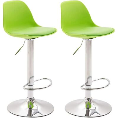 CLP Kiel Banqueta Ajustável Moderna Verde CLP Kiel Banqueta Ajustável Moderna Verde
