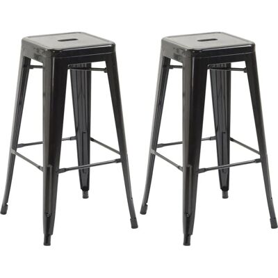 CLP Joshua V2 Czarny Industrialny Design 2 Stołki - Stołek CLP Joshua V2 Czarny Industrialny Design 2 Stołki - Stołek