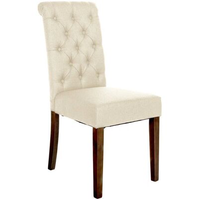 Silla de comedor CLP Crema con respaldo alto - Silla de comedor Silla de comedor CLP Crema con respaldo alto - Silla de comedor