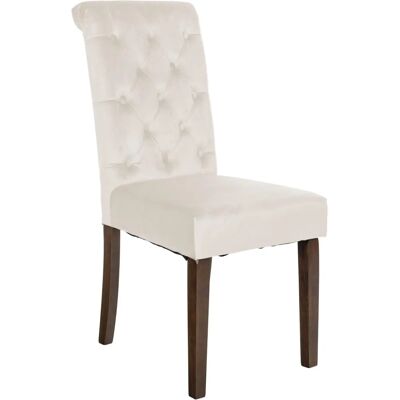 CLP - Silla elegante con respaldo alto y botones en terciopelo - Muebles de comedor CLP - Silla elegante con respaldo alto y botones en terciopelo - Muebles de comedor