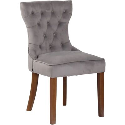 Pricenet Silla de Terciopelo Gris Claro - Comedor Pricenet Silla de Terciopelo Gris Claro - Comedor