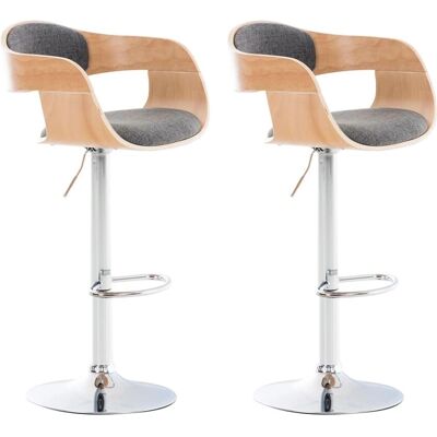 Set di 2 sgabelli Kingston CLP - Regolabili e Girevoli Set di 2 sgabelli Kingston CLP - Regolabili e Girevoli