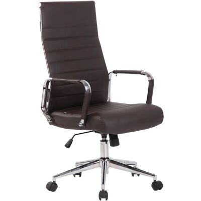 Chaise de Bureau CLP - Ergonomique, Réglable, Marron - Mobilier de Bureau - Publicité Chaise de Bureau CLP - Ergonomique, Réglable, Marron - Mobilier de Bureau - Publicité