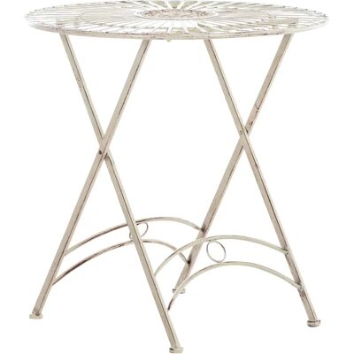 Mesa de jardín antigua crema Tegal de Pricenet - Mesa Mesa de jardín antigua crema Tegal de Pricenet - Mesa