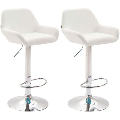 CLP - Taburete de Bar Braga - Giratorio 360° - Elevación a Gas - Asiento Tapizado CLP - Taburete de Bar Braga - Giratorio 360° - Elevación a Gas - Asiento Tapizado