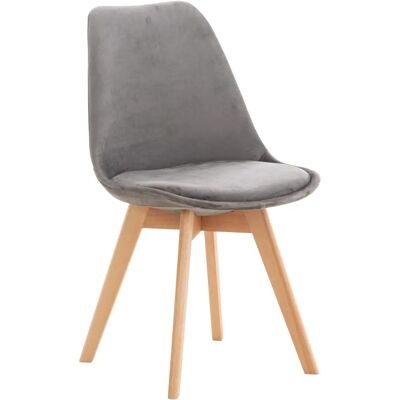Pricenet Linares Chaise en Velours - Tissu, Structure Hêtre - Chaise de Salle à Manger - Publicité Pricenet Linares Chaise en Velours - Tissu, Structure Hêtre - Chaise de Salle à Manger - Publicité