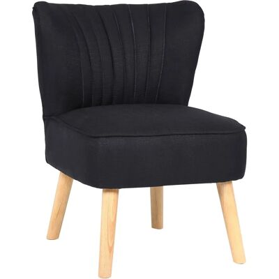 Homestoreking Sevran Sessel - Retro, Ergonomisch, Schwarz Homestoreking Sevran Sessel - Retro, Ergonomisch, Schwarz