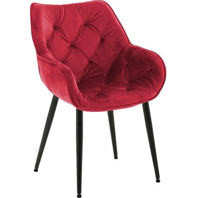 Silla de Terciopelo Rojo de Pricenet - Silla Moderna para Comedor Silla de Terciopelo Rojo de Pricenet - Silla Moderna para Comedor