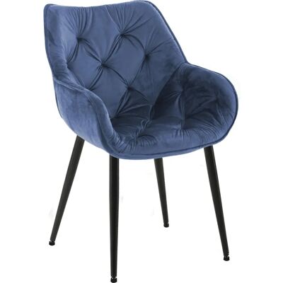 Pricenet Tanna Silla de Terciopelo Azul - Silla Pricenet Tanna Silla de Terciopelo Azul - Silla