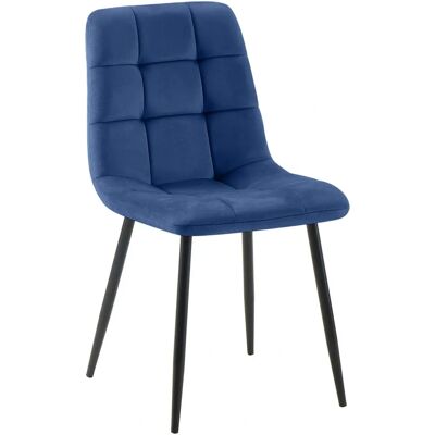Homestoreking Antibes Blauer Samt Esstischstuhl - Esszimmerstuhl Homestoreking Antibes Blauer Samt Esstischstuhl - Esszimmerstuhl