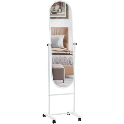 Pricenet Nane Oval Espejo de Pie Blanco - Standing Mirror Pricenet Nane Oval Espejo de Pie Blanco - Standing Mirror