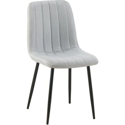 Pricenet Silla Dijon de Tela Gris - Silla Moderna para Comedor Pricenet Silla Dijon de Tela Gris - Silla Moderna para Comedor