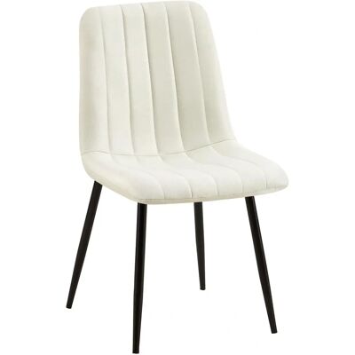 Pricenet Sedia Dijon Crema - Seduta Moderna Imbottita Pricenet Sedia Dijon Crema - Seduta Moderna Imbottita