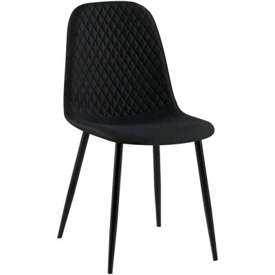 Sconto Sedia Giverny in Velluto Nero - Sedia da pranzo Sconto Sedia Giverny in Velluto Nero - Sedia da pranzo