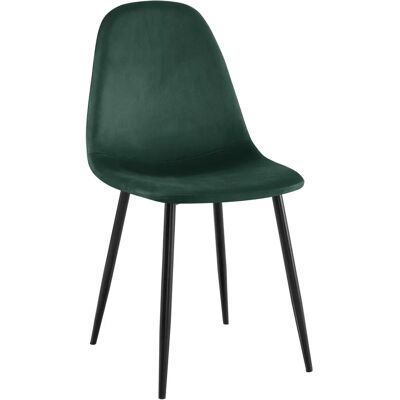 Silla de comedor de terciopelo elegante - Estilo moderno Silla de comedor de terciopelo elegante - Estilo moderno