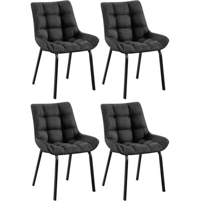 CLP Saranda Set aus 4 Esszimmerstühlen - Modern, Gepolstert, Stabil CLP Saranda Set aus 4 Esszimmerstühlen - Modern, Gepolstert, Stabil