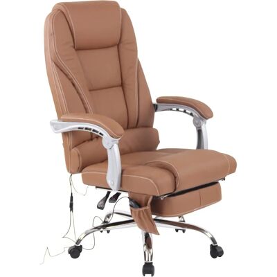 Chaise de bureau Pacific en cuir véritable - Massage, Confort - Publicité Chaise de bureau Pacific en cuir véritable - Massage, Confort - Publicité