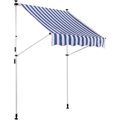 Tenda Westerly Clamp 350x120cm Bianco/Azzurro - Tende Tenda Westerly Clamp 350x120cm Bianco/Azzurro - Tende