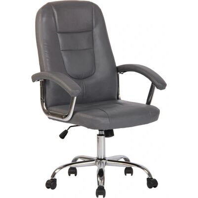 CLP Reedville Bürostuhl - Ergonomischer Hochrücken Kunstleder Grau CLP Reedville Bürostuhl - Ergonomischer Hochrücken Kunstleder Grau