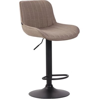 CLP Lentini Taburete de bar Taupe-Noir ajustable CLP Lentini Taburete de bar Taupe-Noir ajustable