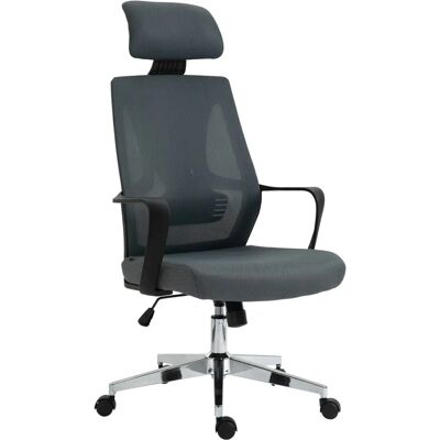 CLP Bürostuhl Ergonomisch Verstellbare Kopfstütze Stoff Grau - Bürostuhl CLP Bürostuhl Ergonomisch Verstellbare Kopfstütze Stoff Grau - Bürostuhl
