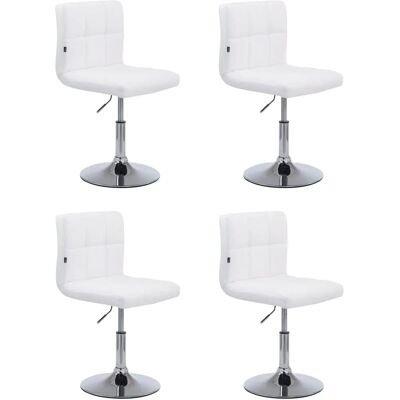 CLP Juego de 4 Sillas Lounge - Blanco - V2 CLP Juego de 4 Sillas Lounge - Blanco - V2