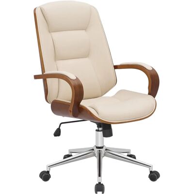 Silla de Oficina Yankton Nogal/Crema - Silla de Oficina Silla de Oficina Yankton Nogal/Crema - Silla de Oficina