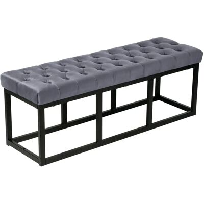 Marca Modelo Terciopelo Gris - Banco Marca Modelo Terciopelo Gris - Banco