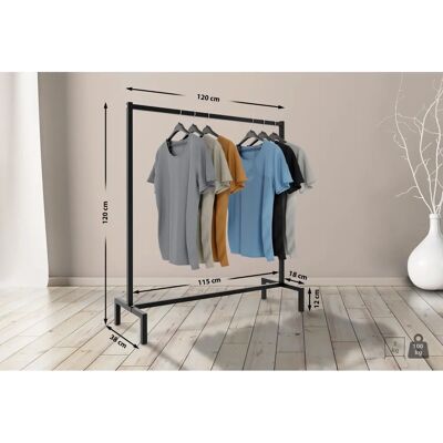 CLP Melva Perchero - Estilo Industrial Negro - Perchero CLP Melva Perchero - Estilo Industrial Negro - Perchero