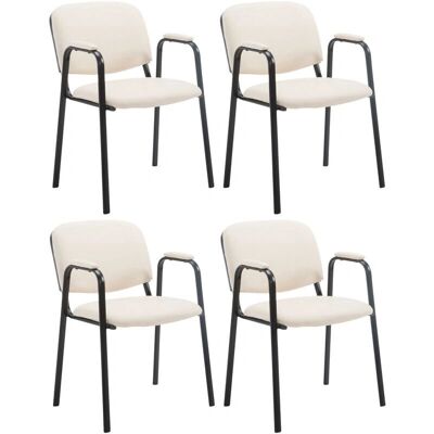 Ken Pro Creme Set mit 4 Konferenzstühlen Ken Pro Creme Set mit 4 Konferenzstühlen