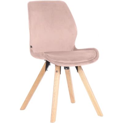 CLP Luna Rose Fauteuil en Velours - Chaise - Publicité CLP Luna Rose Fauteuil en Velours - Chaise - Publicité