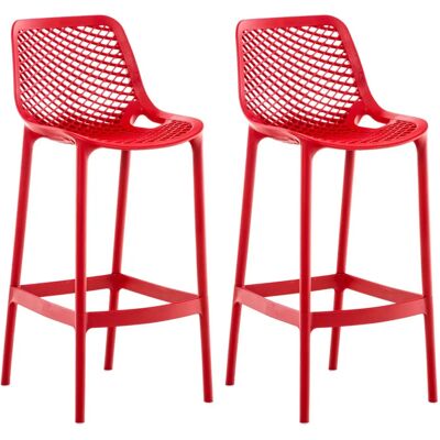 Ensemble de 2 tabourets de bar extérieurs Air CLP - Publicité Ensemble de 2 tabourets de bar extérieurs Air CLP - Publicité