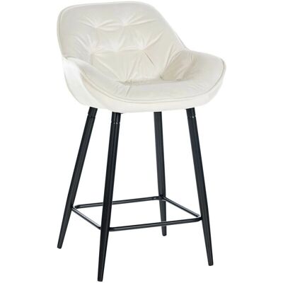 Taburete de barra CLP Gibson - Marco negro, terciopelo crema Taburete de barra CLP Gibson - Marco negro, terciopelo crema
