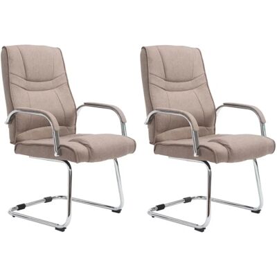 CLP Attila Taupe Set aus 2 Bügelstühlen CLP Attila Taupe Set aus 2 Bügelstühlen