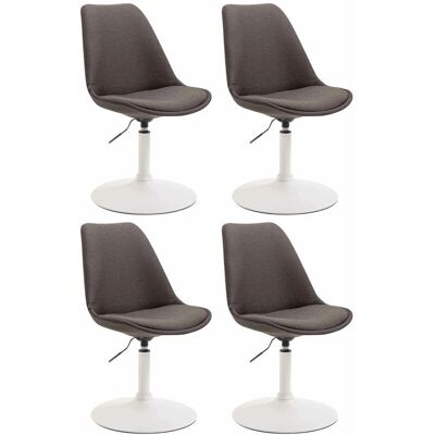 Sillas de comedor Maverick en gris oscuro/blanco - Ajustables y giratorias Sillas de comedor Maverick en gris oscuro/blanco - Ajustables y giratorias